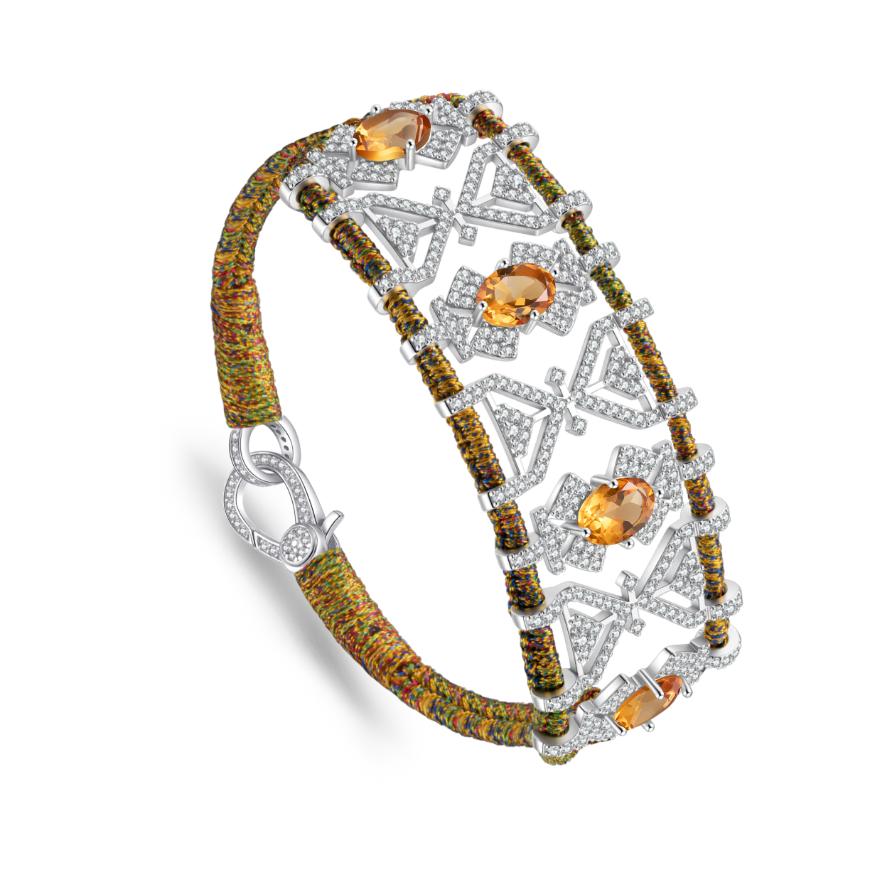 Bracelet Fortalezza Yellow shanti - Citrines