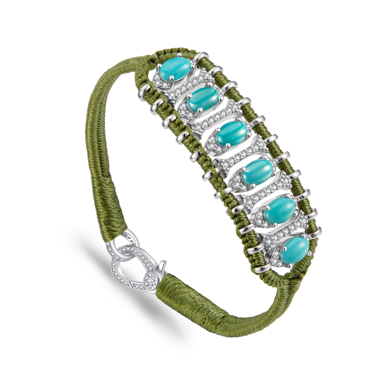 Teresina olive bracelet - Turquoise