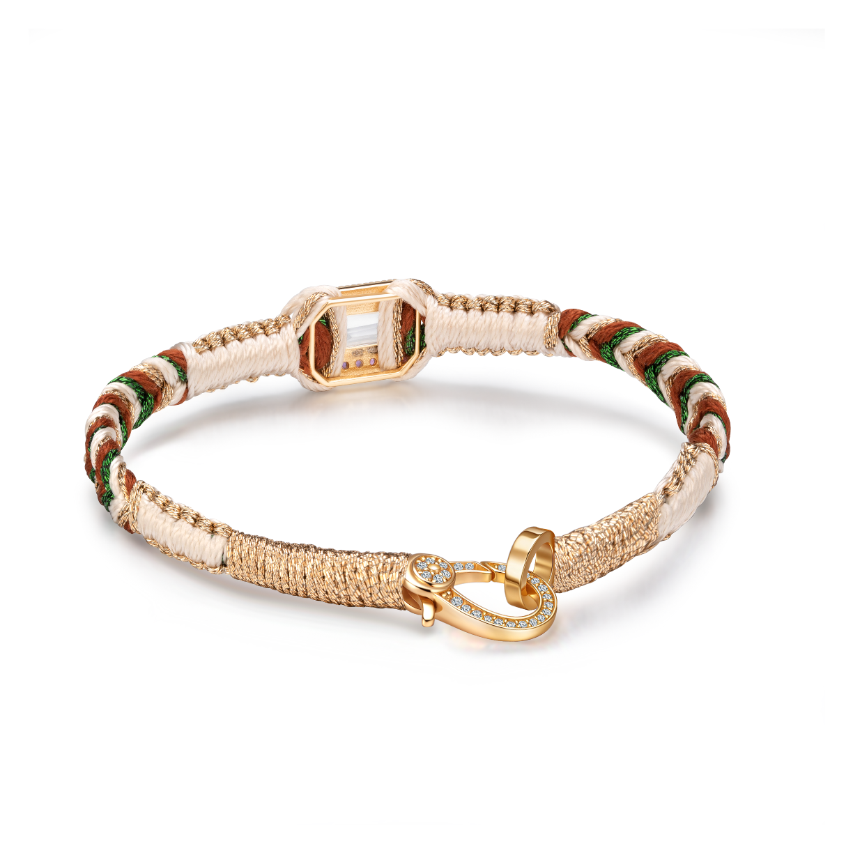 brass - vanilla amy bracelet - crystal