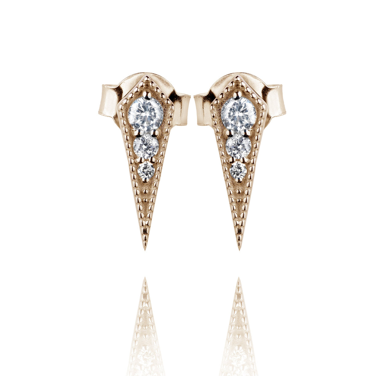 Boucles d'oreilles Arrow or jaune