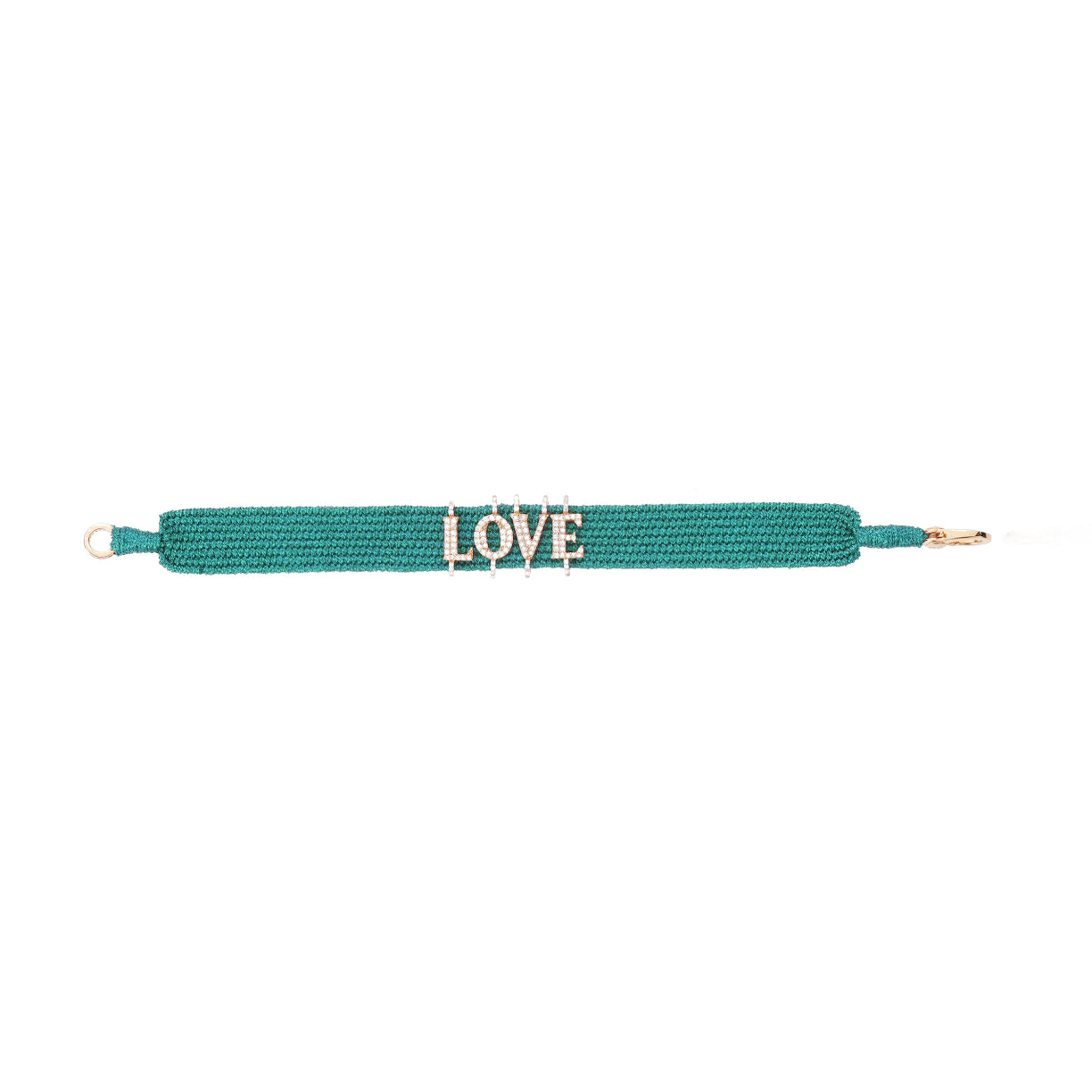 Bracelet love Emeraude en vermeil