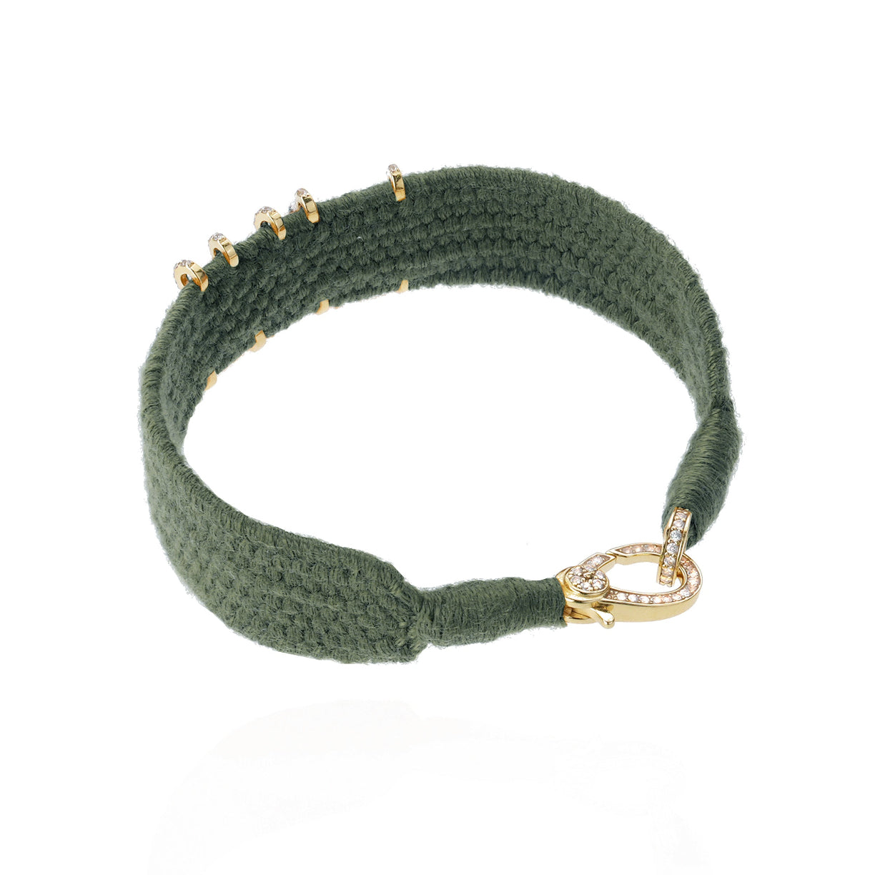 Love Khaki bracelet in vermeil