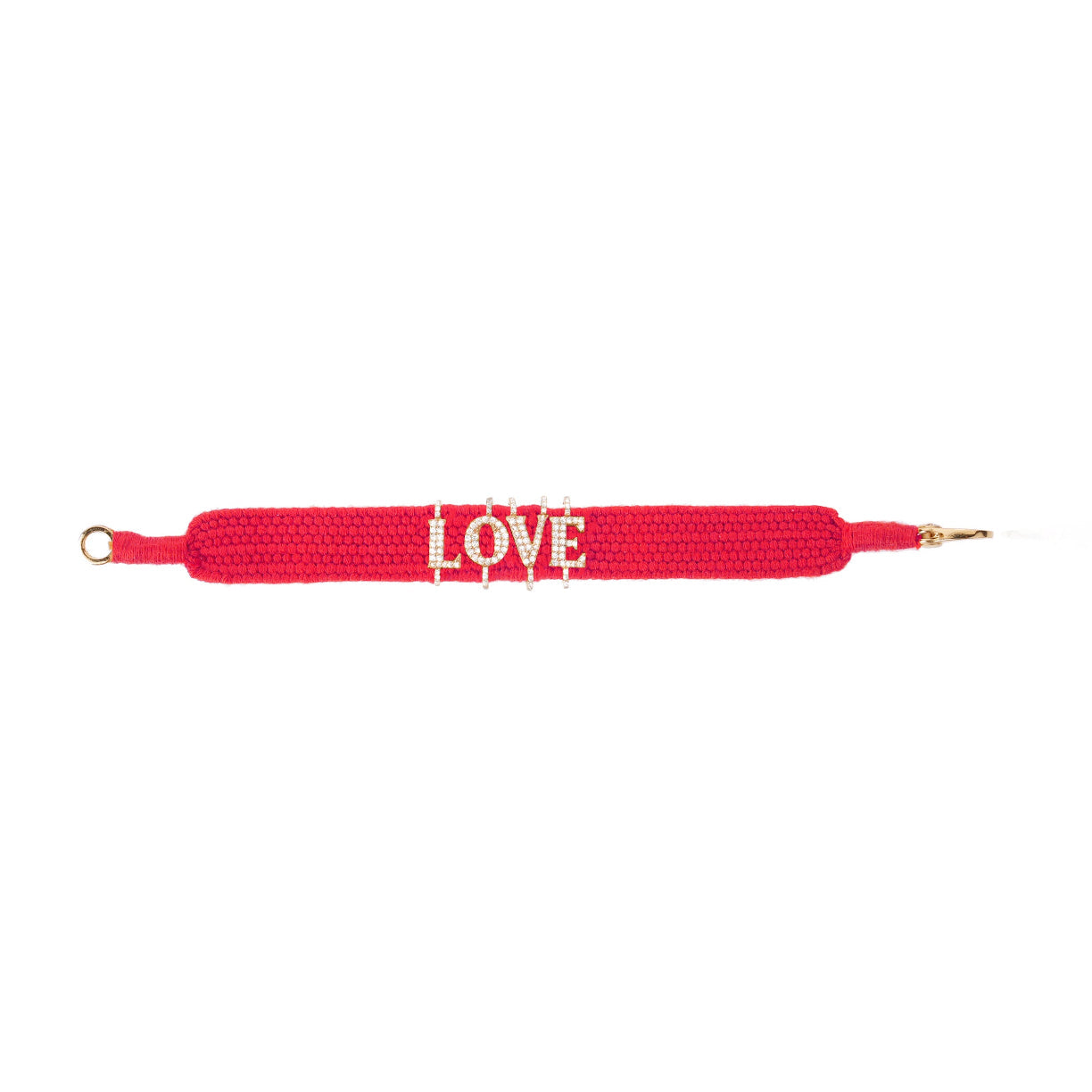 Bracelet love Rouge en vermeil