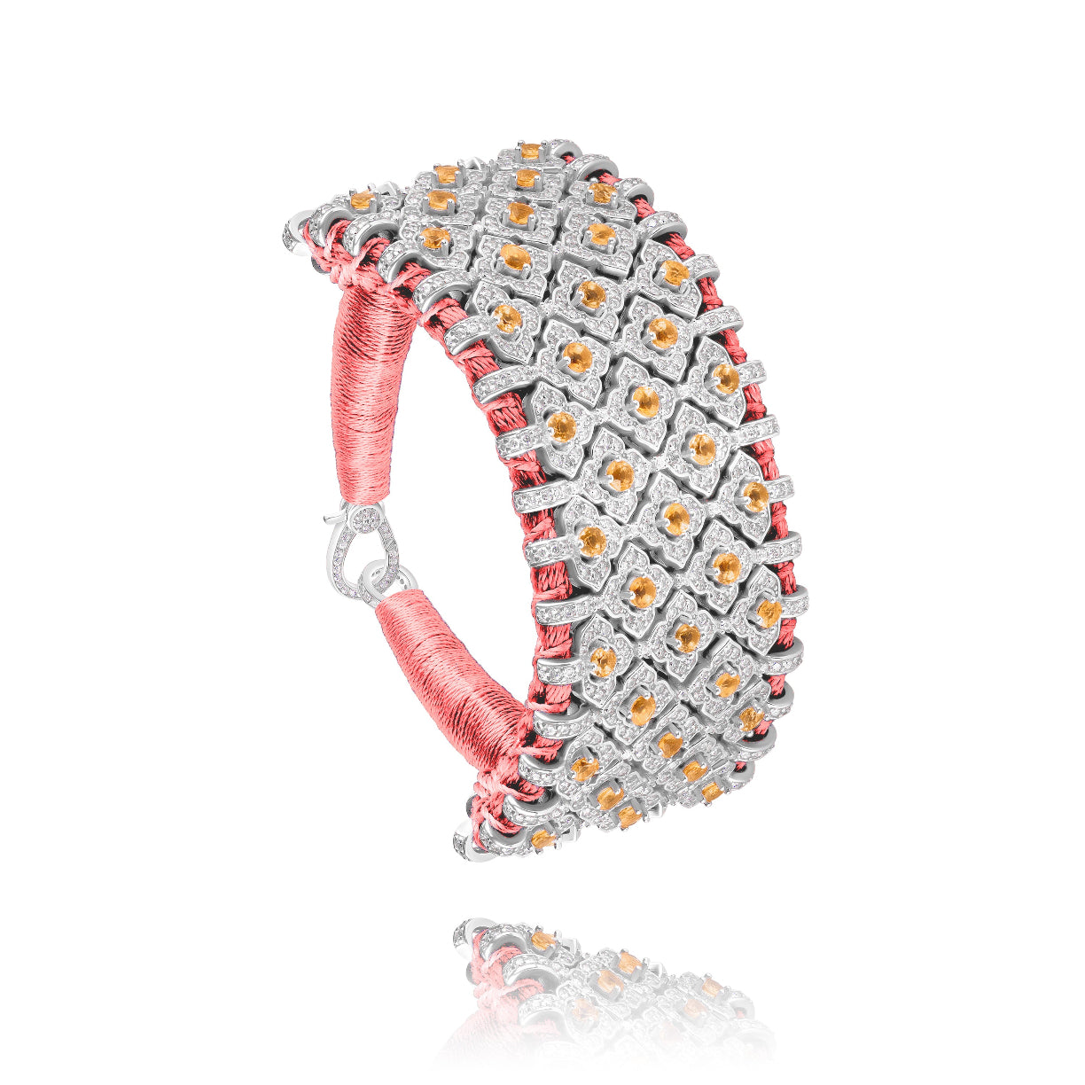 Bracelet Bahia Corail fluo - Citrine