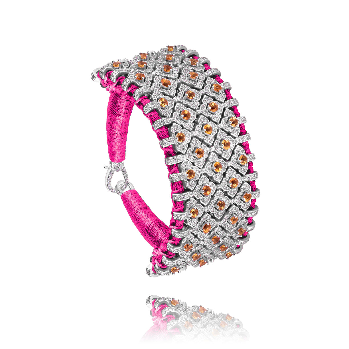 Bahia Neon pink bracelet - Citrine