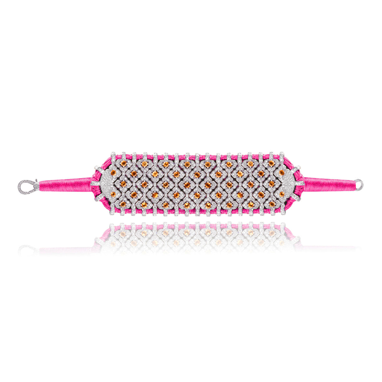 Bahia Neon pink bracelet - Citrine