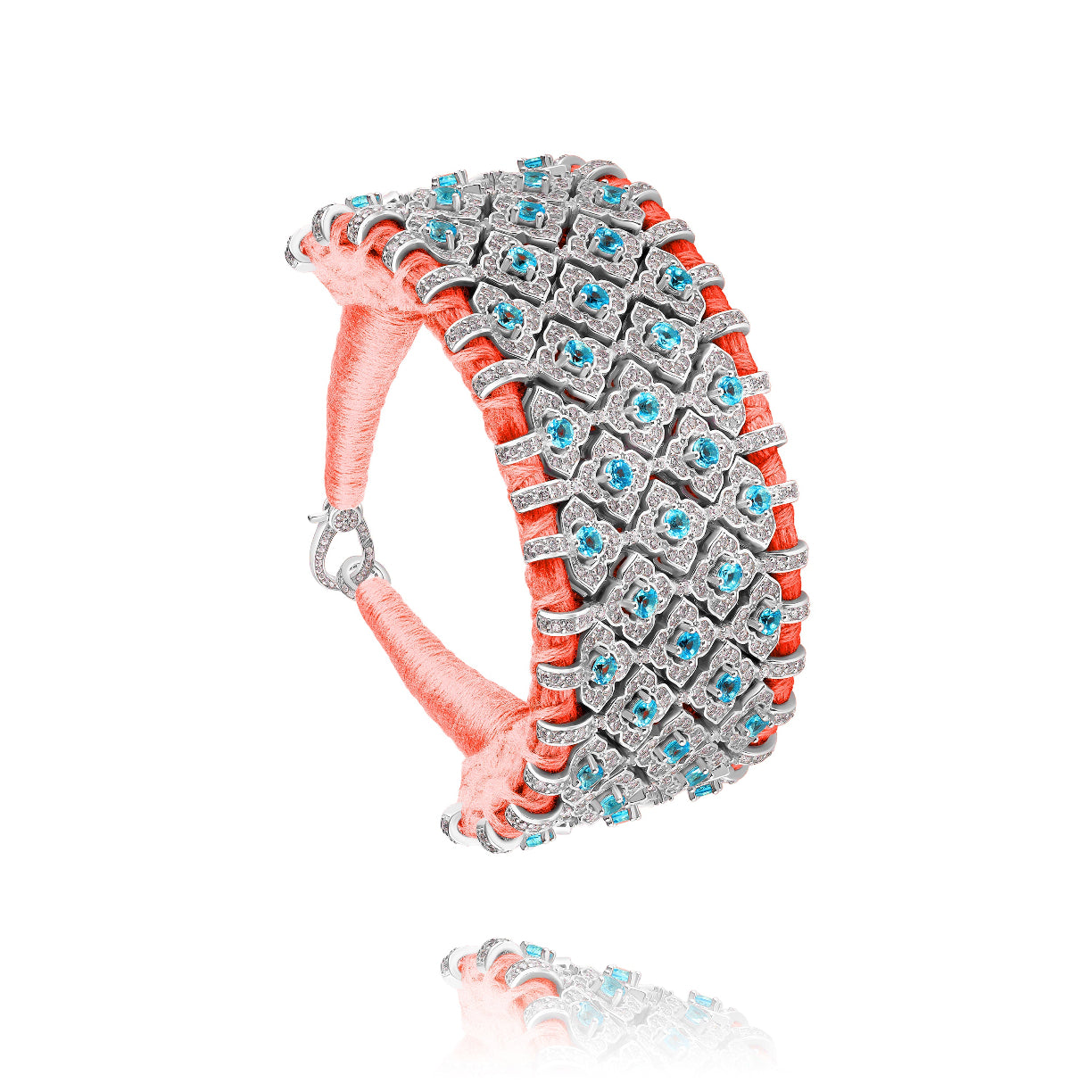 Bracelet Bahia Corail fluo - Topaze