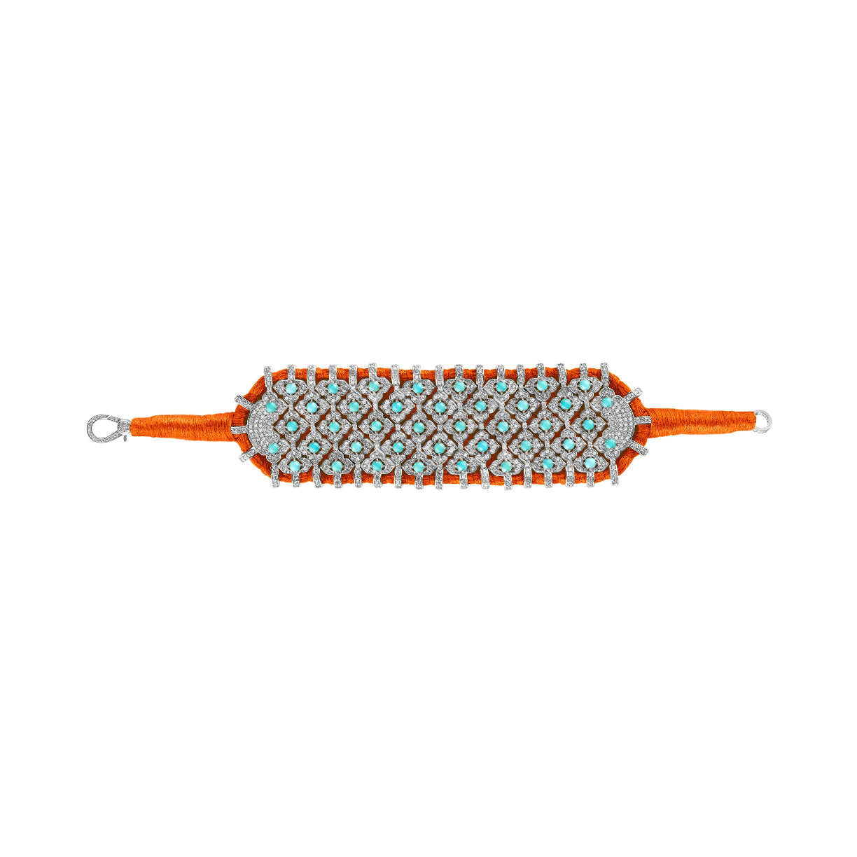 Bahia Orange bracelet - Turquoise