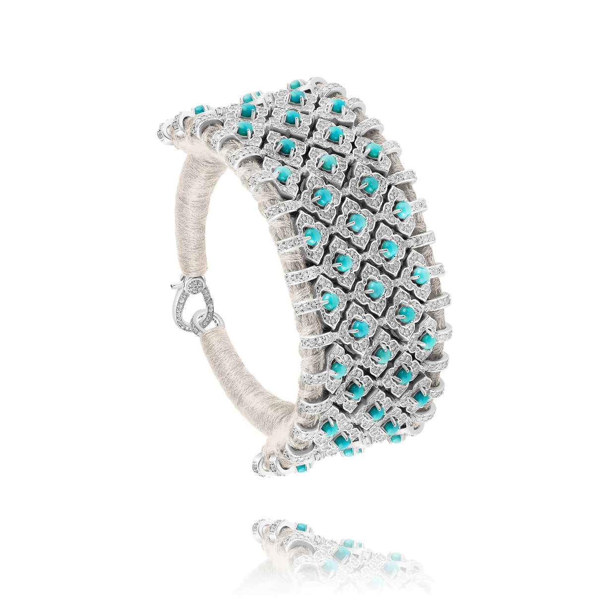 Bracelet Bahia Vanille - Turquoise
