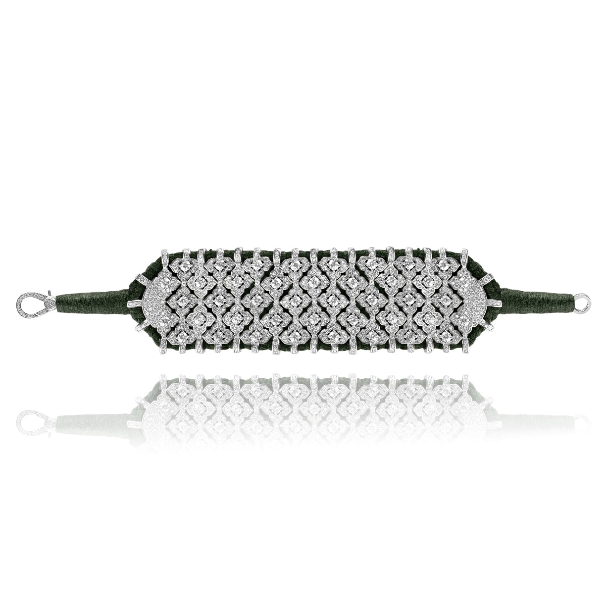 Bahia Khaki bracelet - Zircon