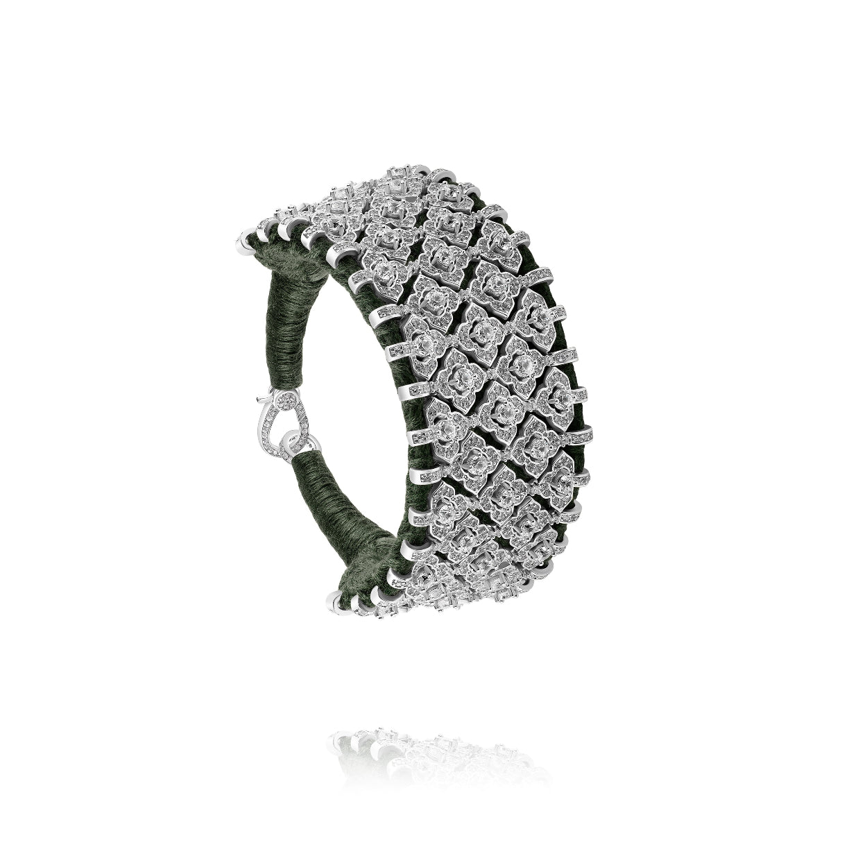 Bahia Khaki bracelet - Zircon
