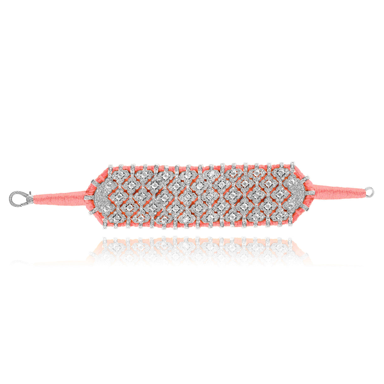 Bahia Neon coral bracelet - Zircon