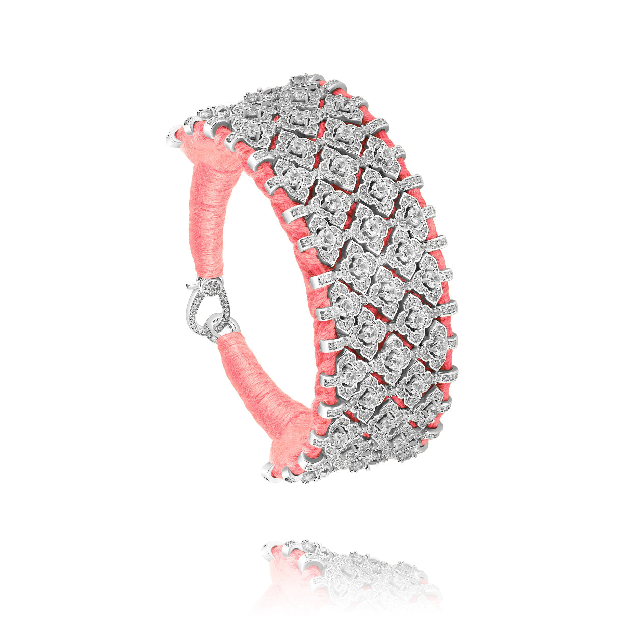 Bahia Neon coral bracelet - Zircon