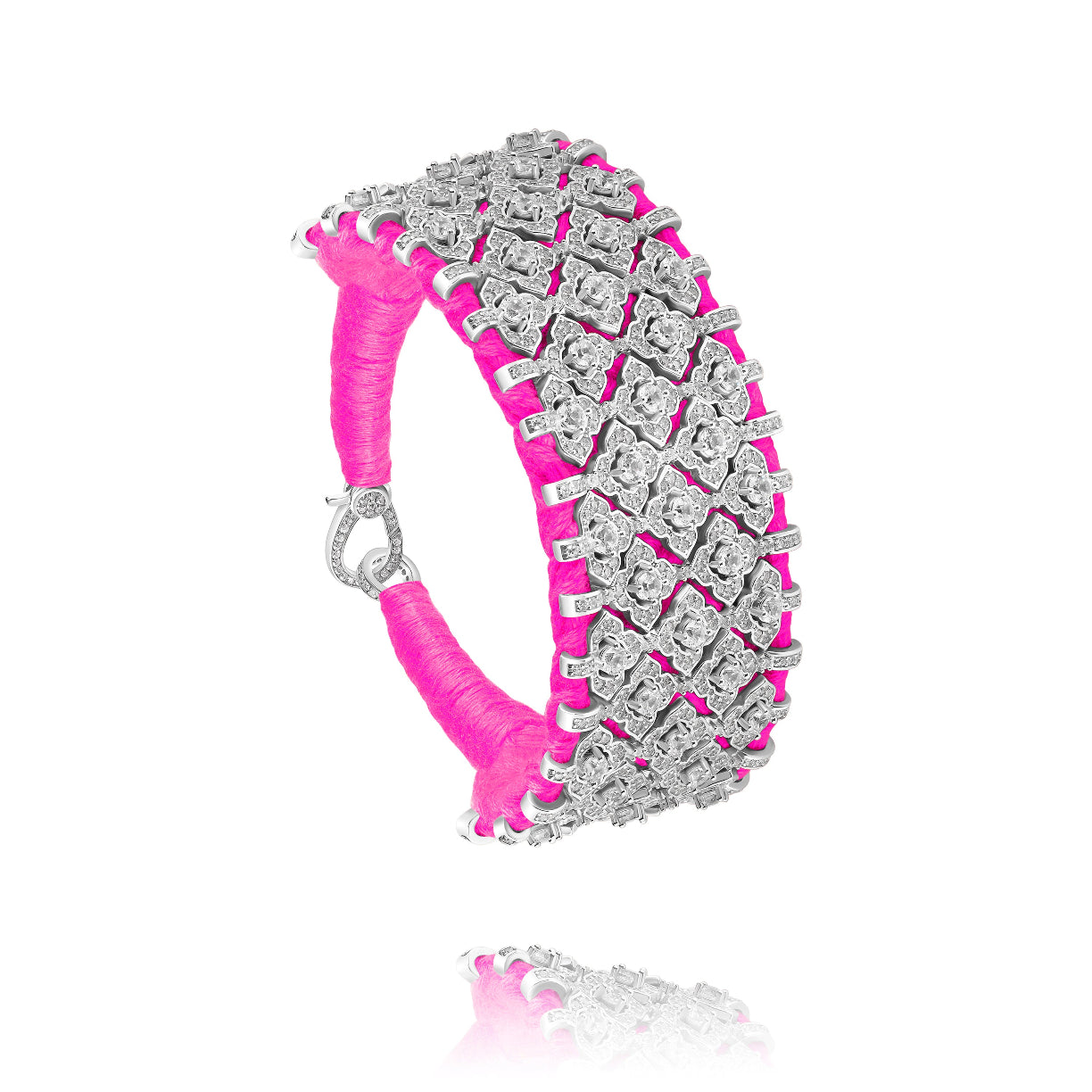 Bahia Neon pink bracelet - Zircon