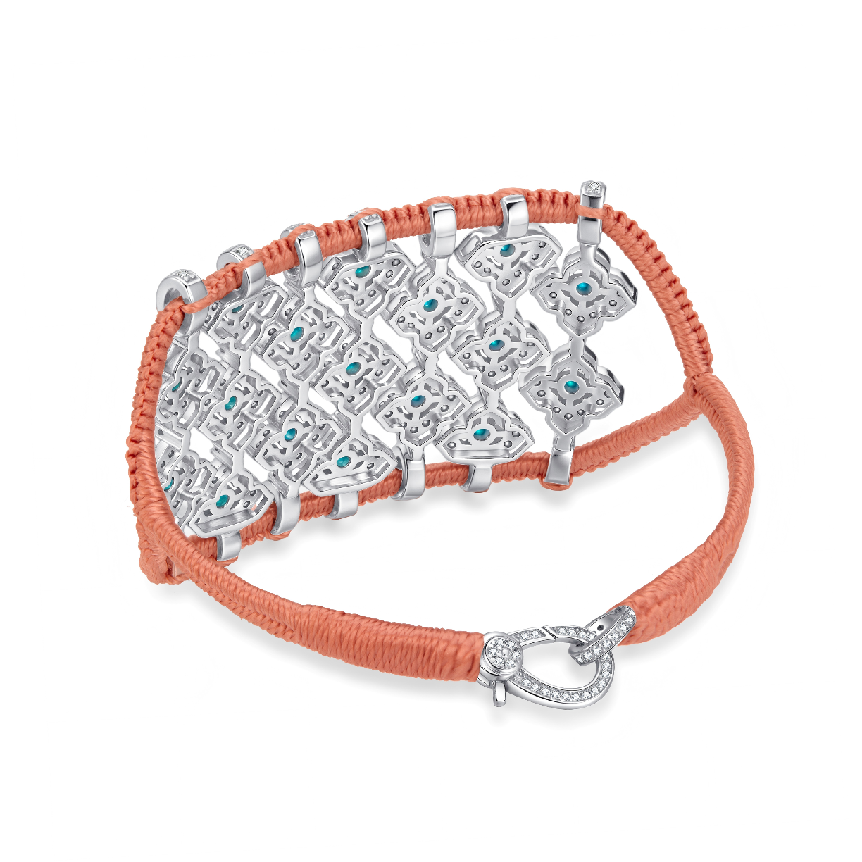 Brasilia blush bracelet - Turquoises