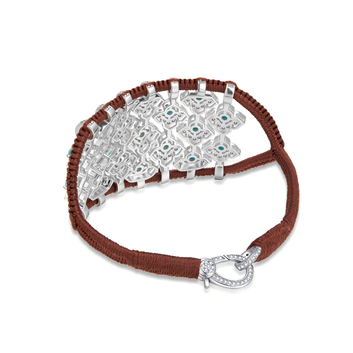 Brasilia choco bracelet - Turquoises
