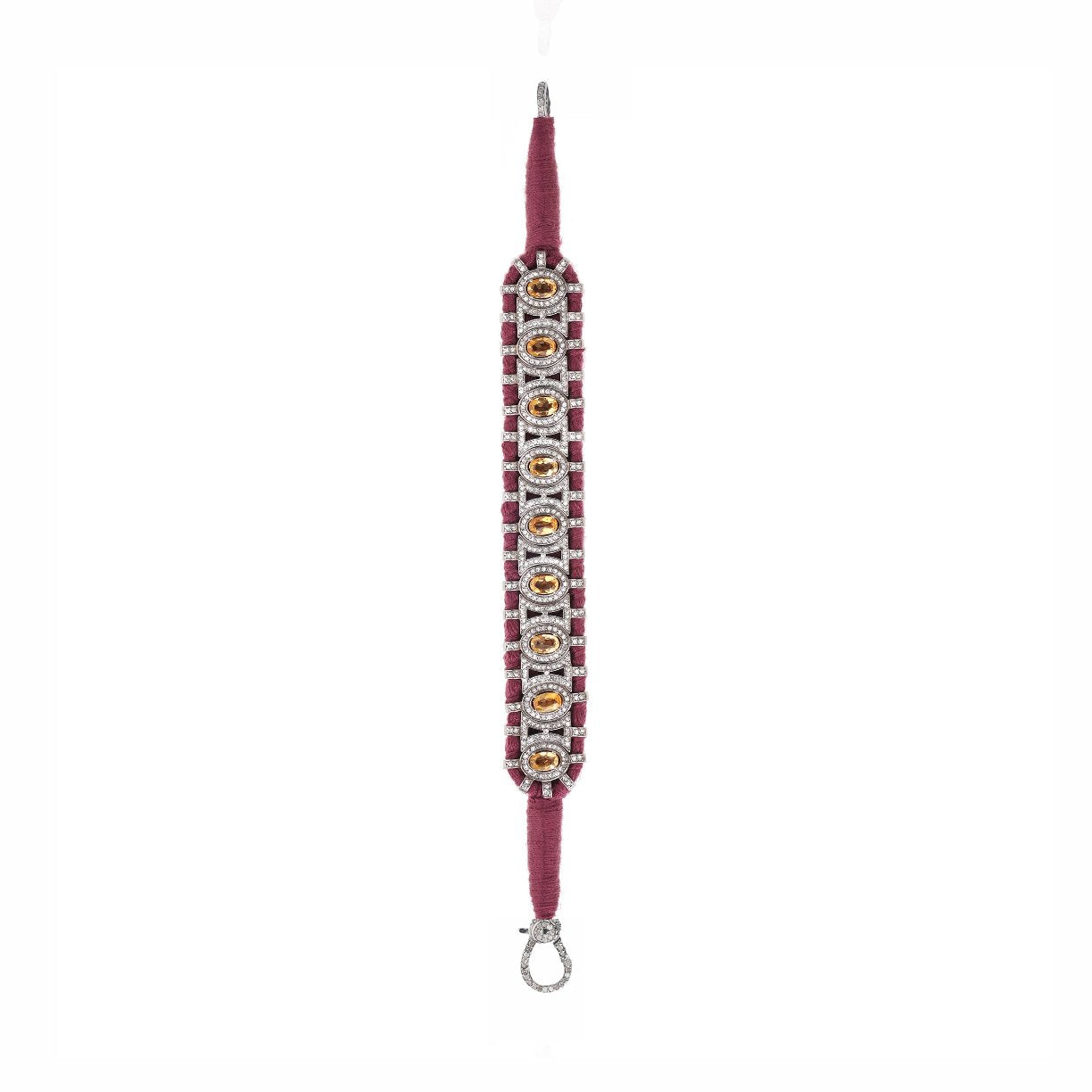 Sao Paulo Bamboo and Citrines bracelet