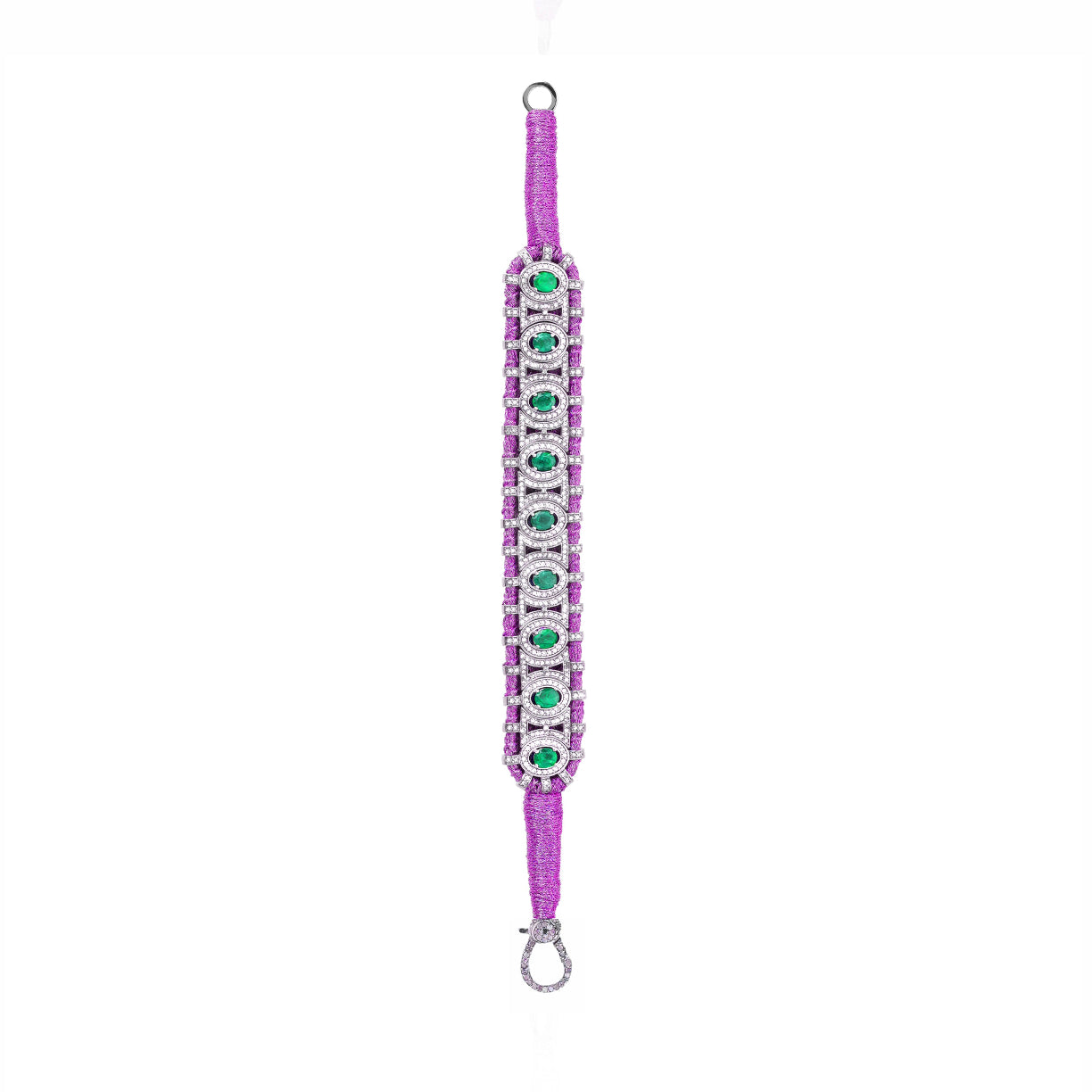 Sao Paulo Iris and Emeralds bracelet