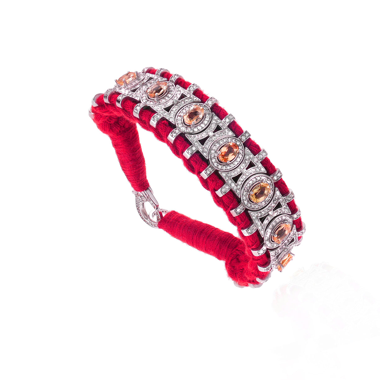 Sao Paulo Red and Citrines bracelet