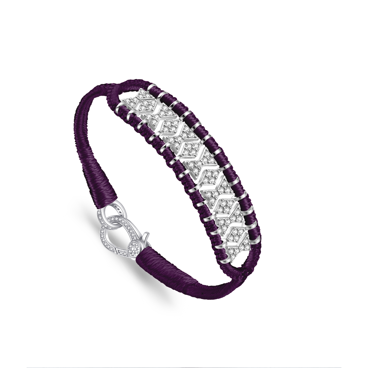 Buzios eggplant bracelet
