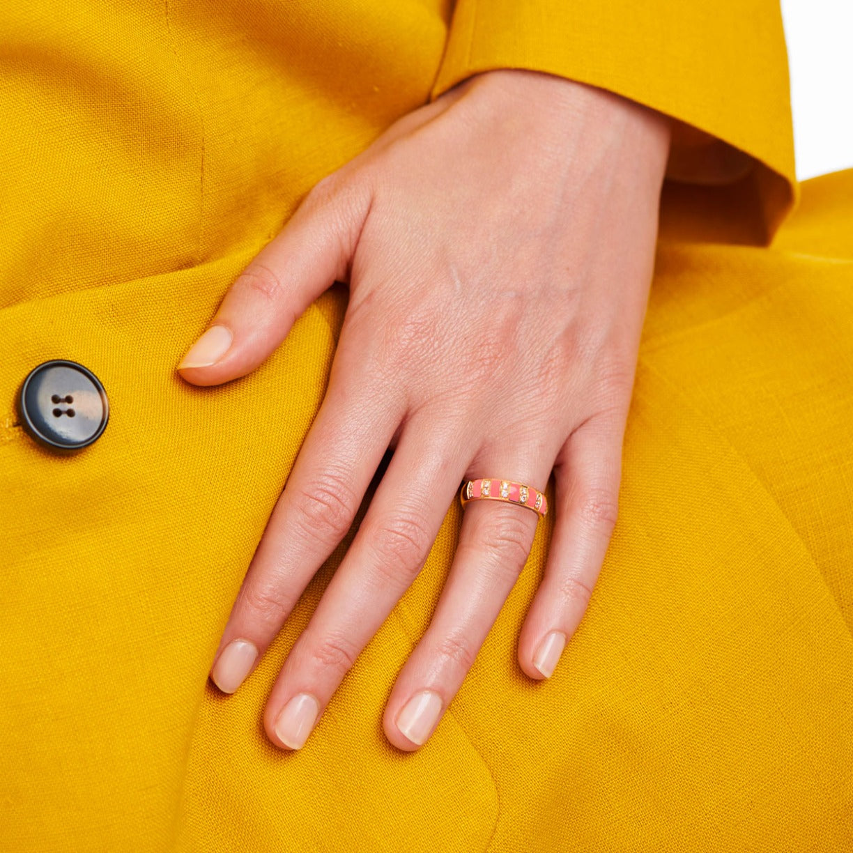 Billie Neon Coral Ring