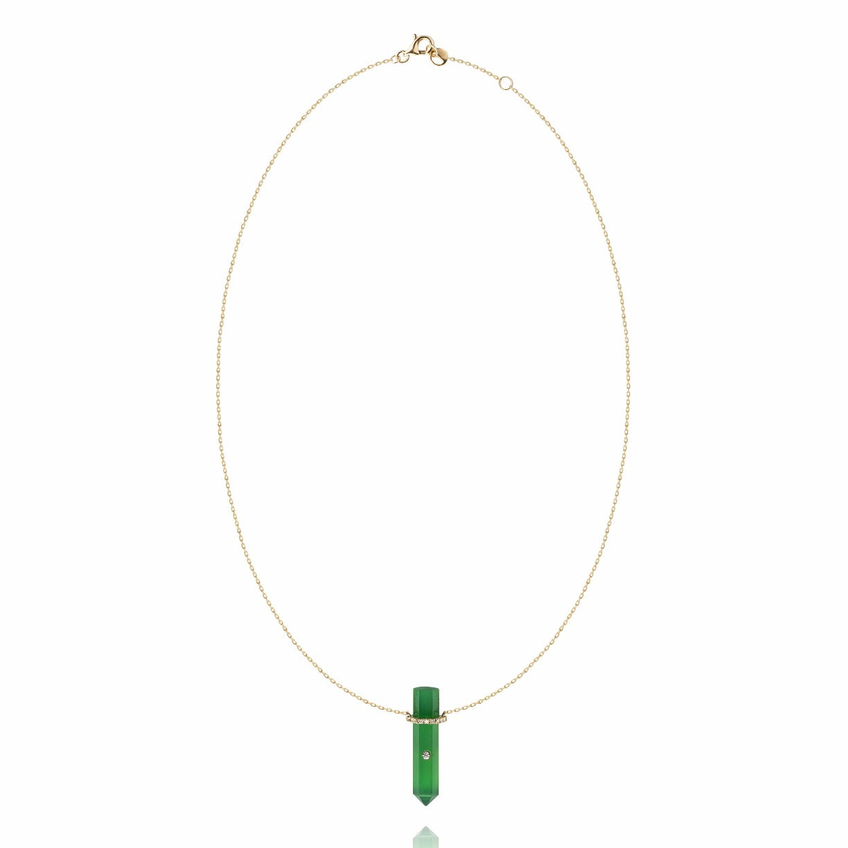 Collier Buffy chrysoprase
