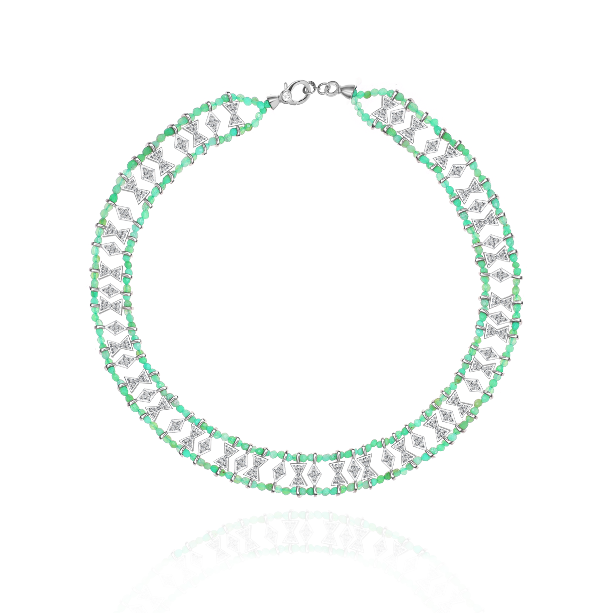 Janbeady chrysoprase necklace