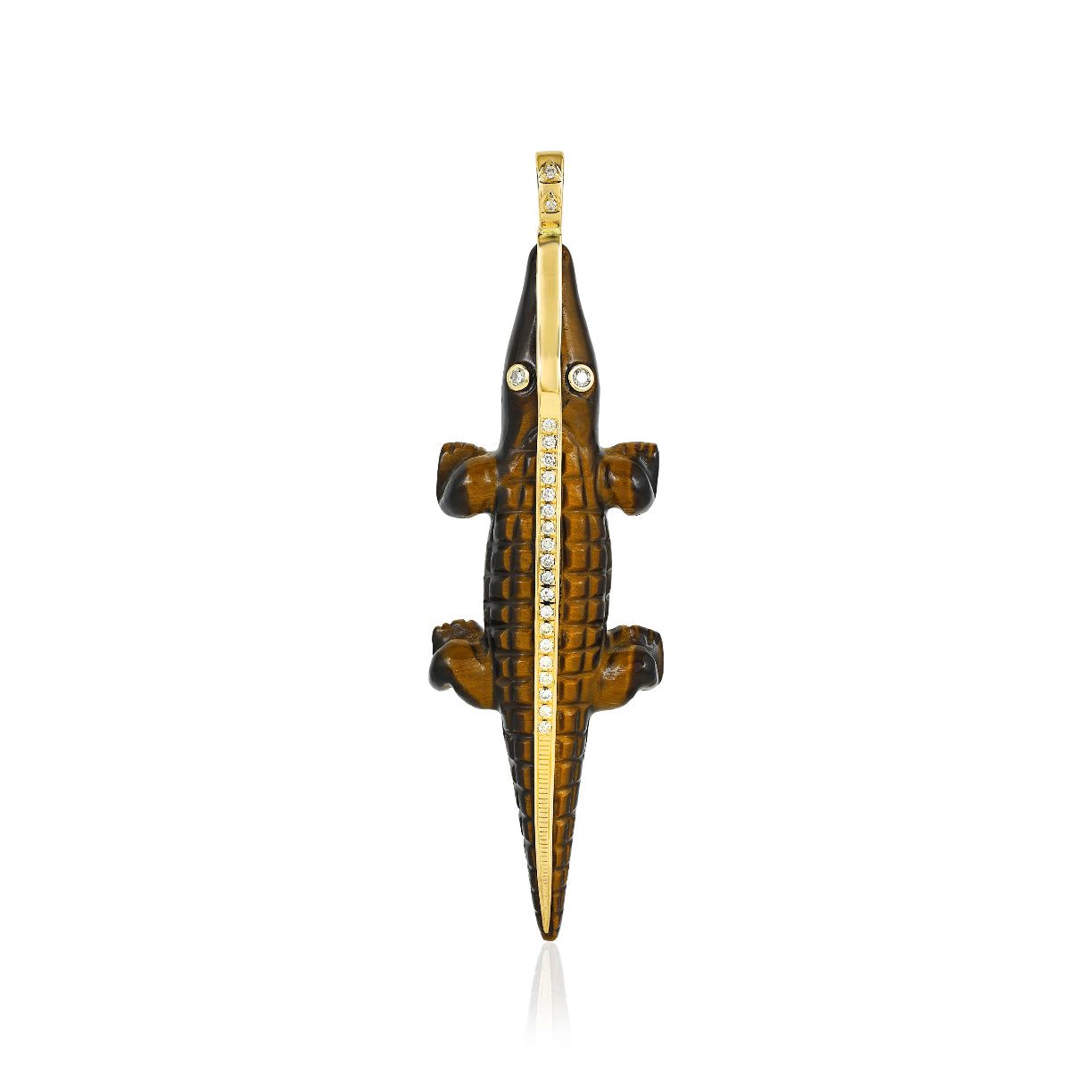 Pendentif Croco Tiger eye