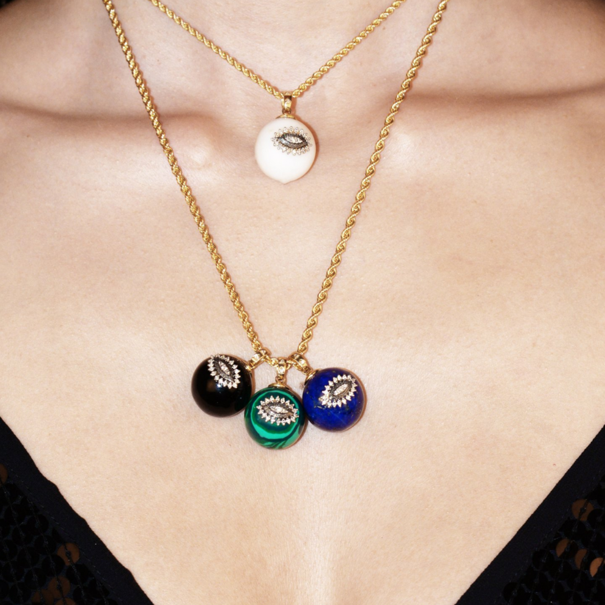 Pendentif Eye on me agate