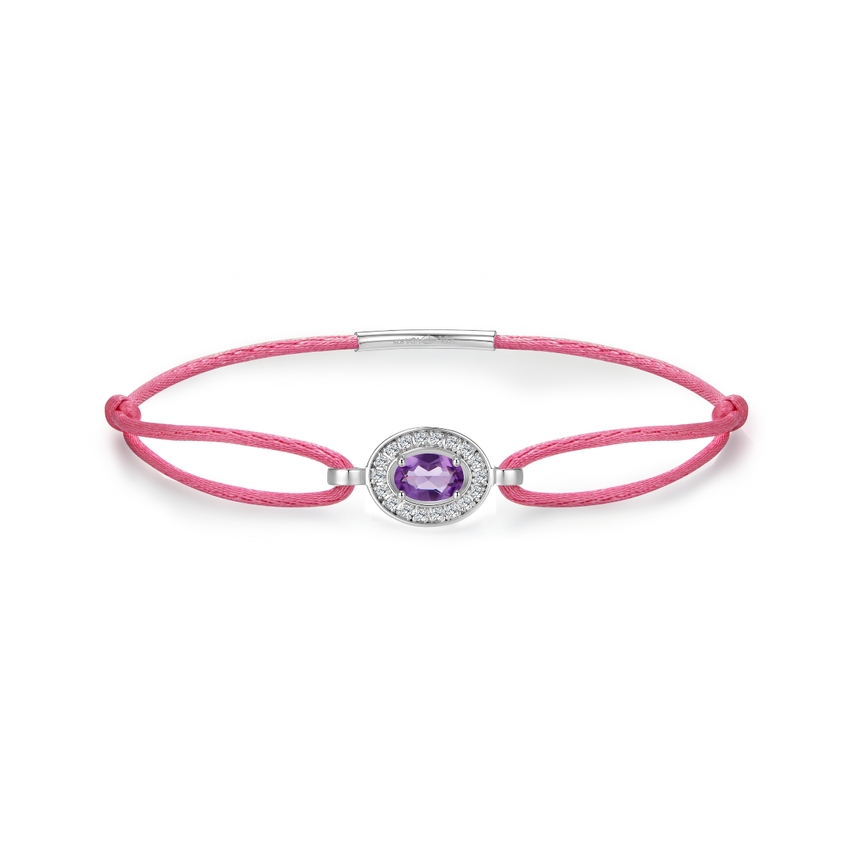 Candy pink forever bracelet - amethyst