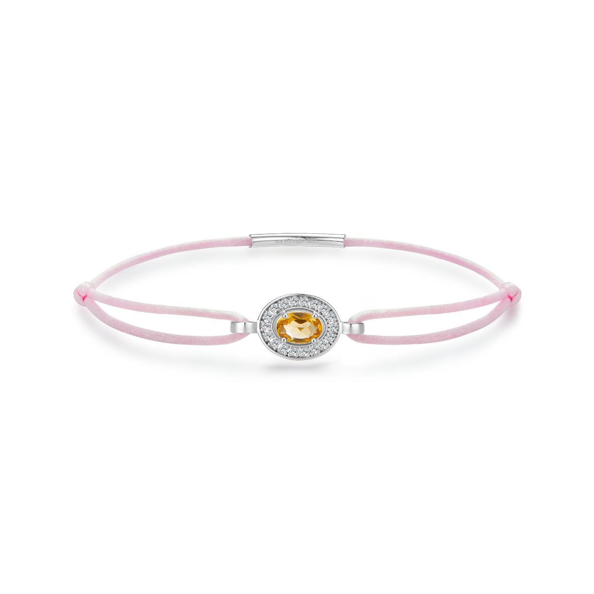 pink forever bracelet - citrine