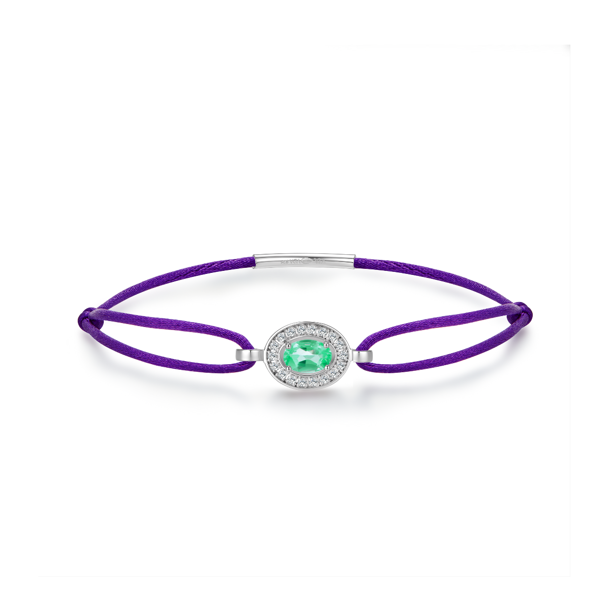 purple forever bracelet - emerald