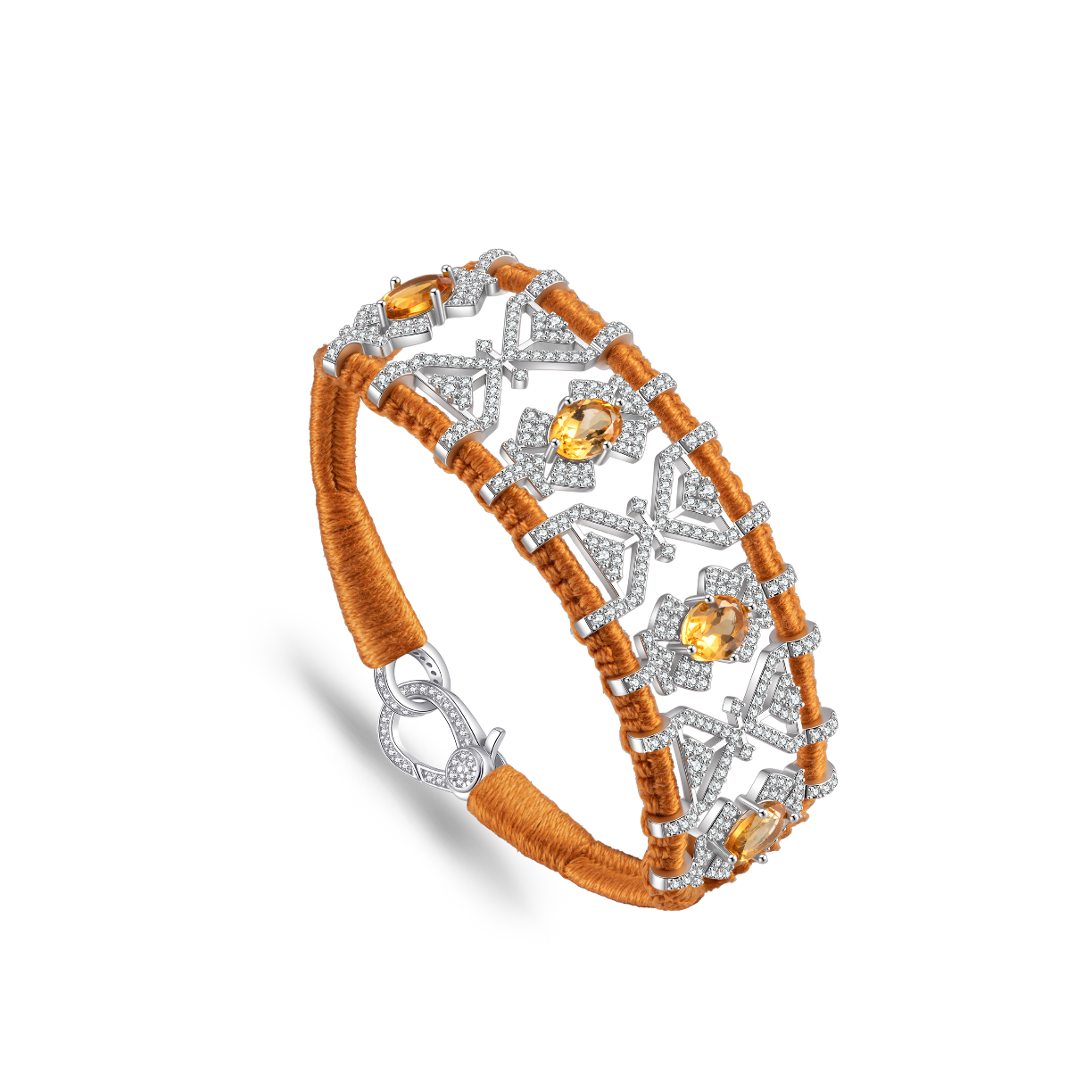 Bracelet Fortalezza Camel - Citrines