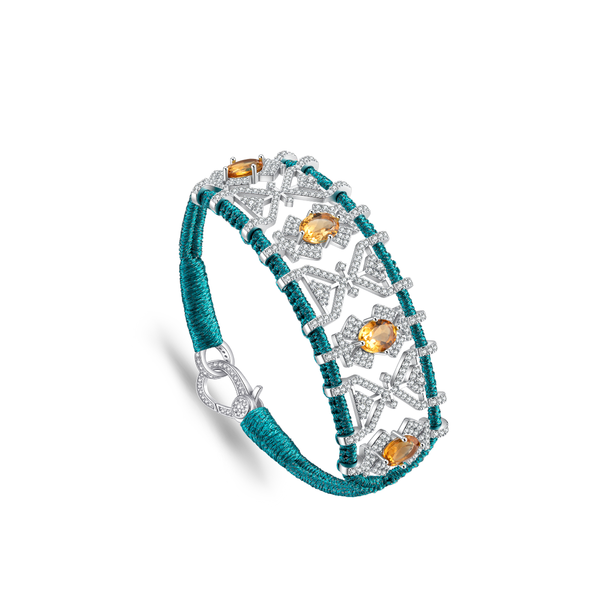 Bracelet Fortalezza Night - Citrines