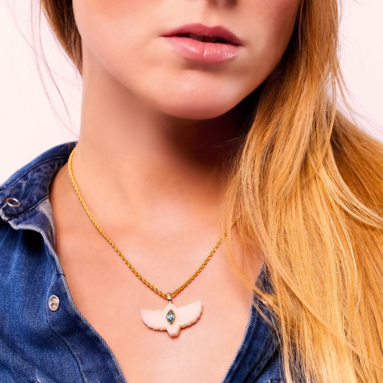 Pendentif Oiseau agate