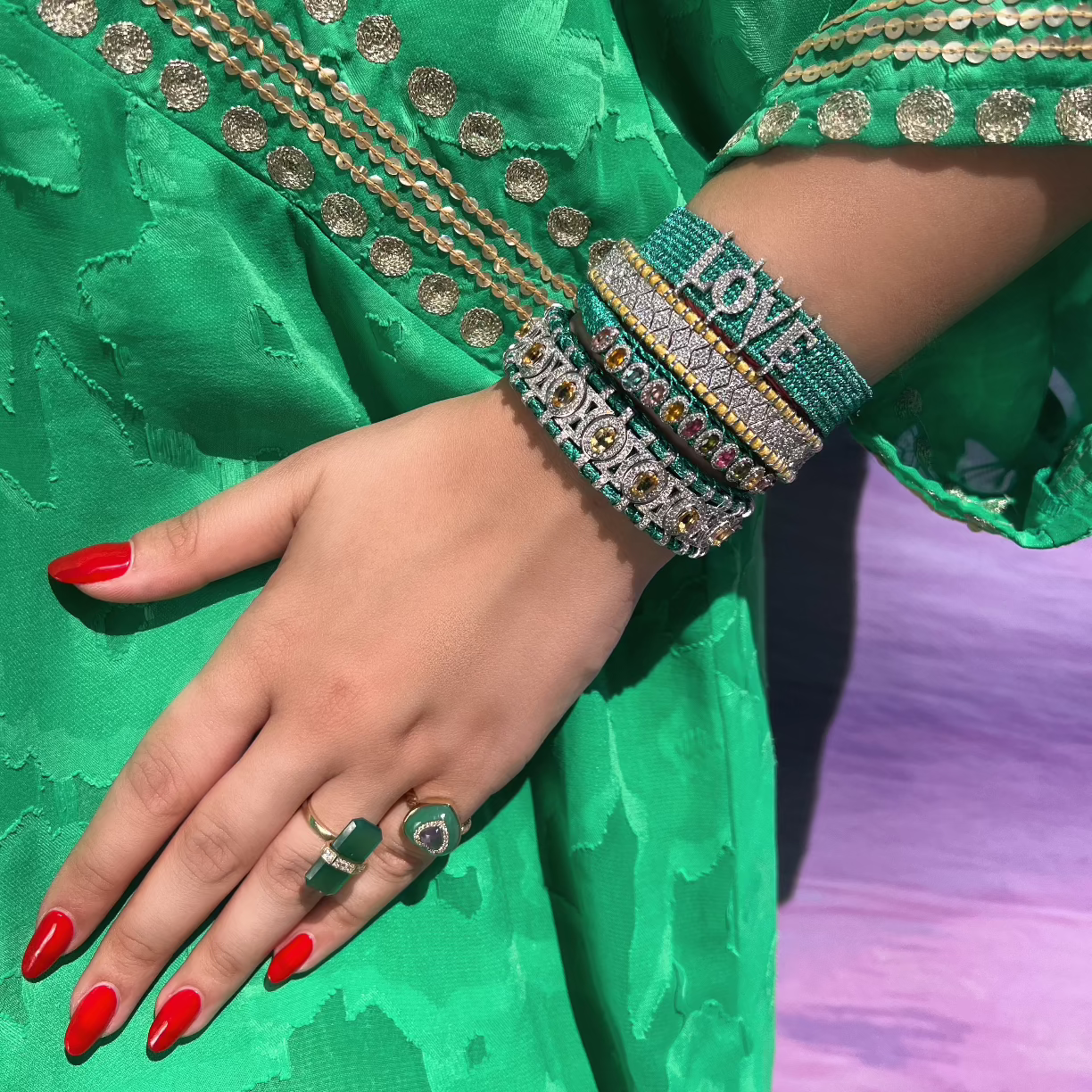 Bracelet Sao Paulo Émeraude - citrine