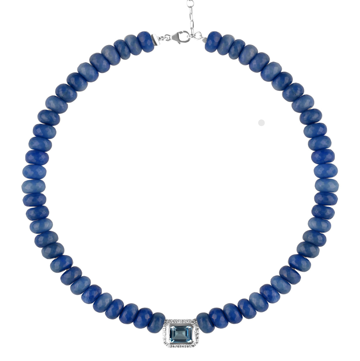 Lapis Molly Necklace - Blue topaz