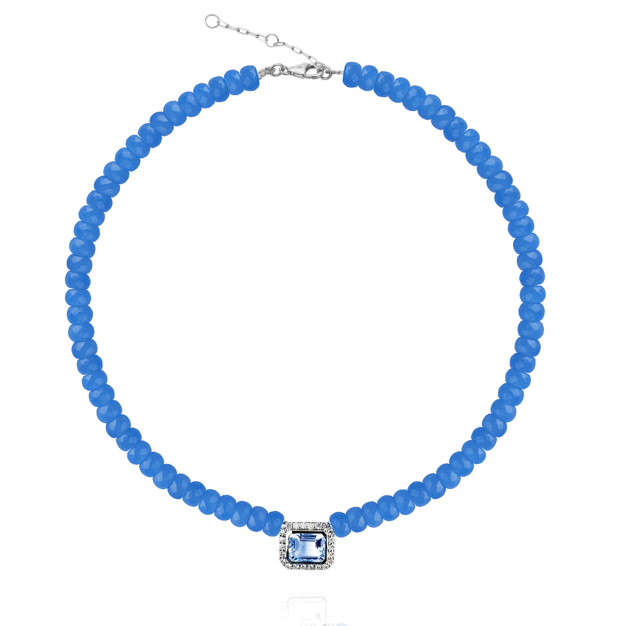 Quartz Molly Necklace - Blue topaz