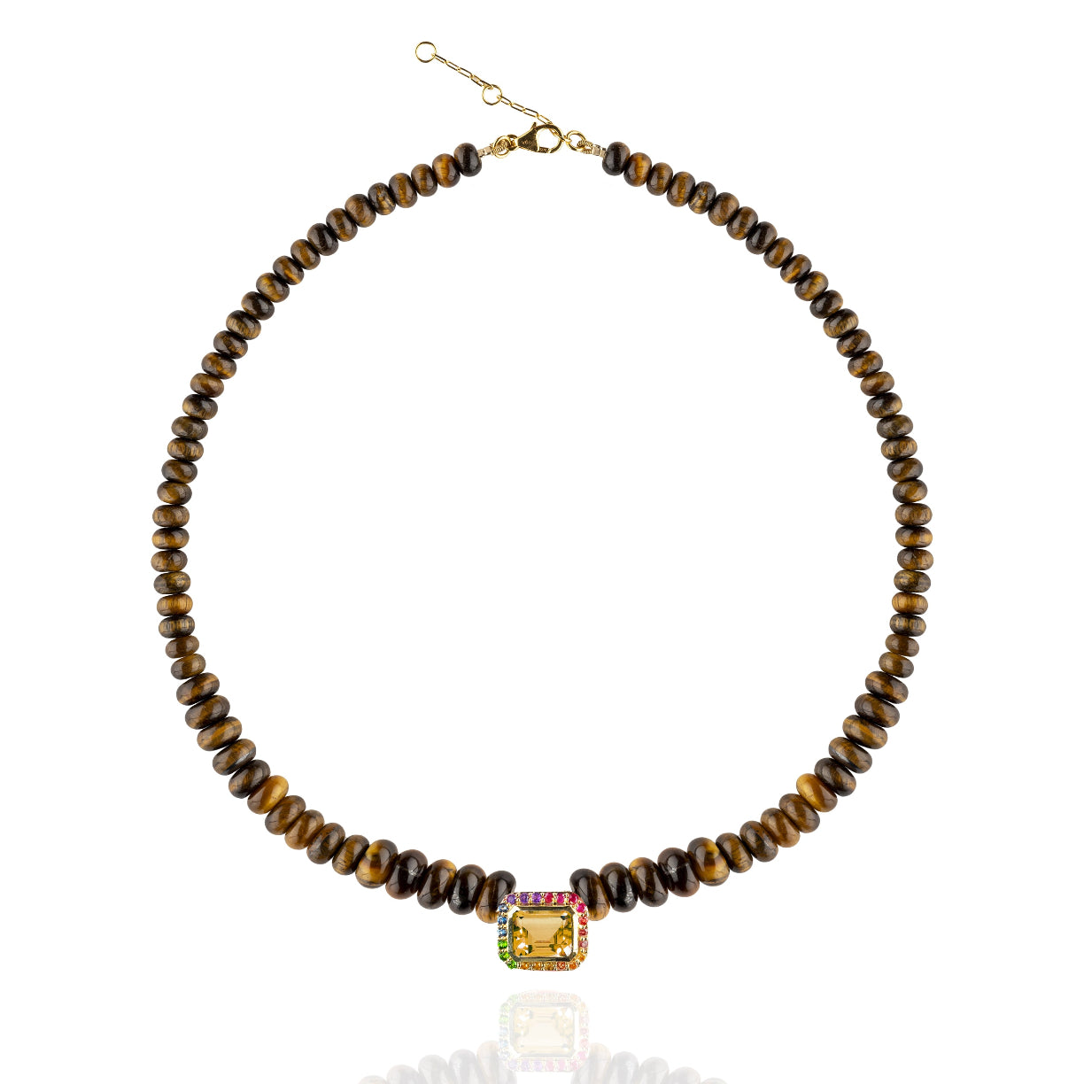 Molly necklace Eye of tiger - Citrine