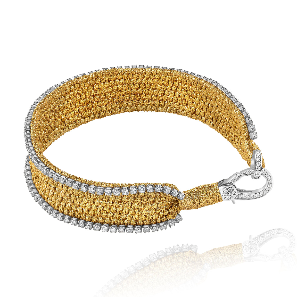 Navajo Gold Bracelet - Green Amethyst