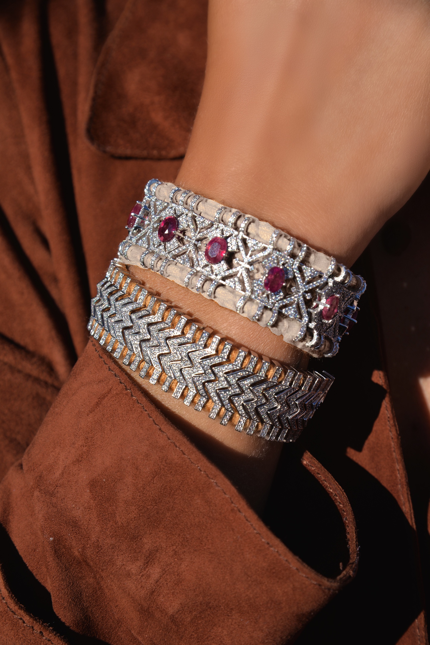 Vanilla Palmas bracelet - Ruby