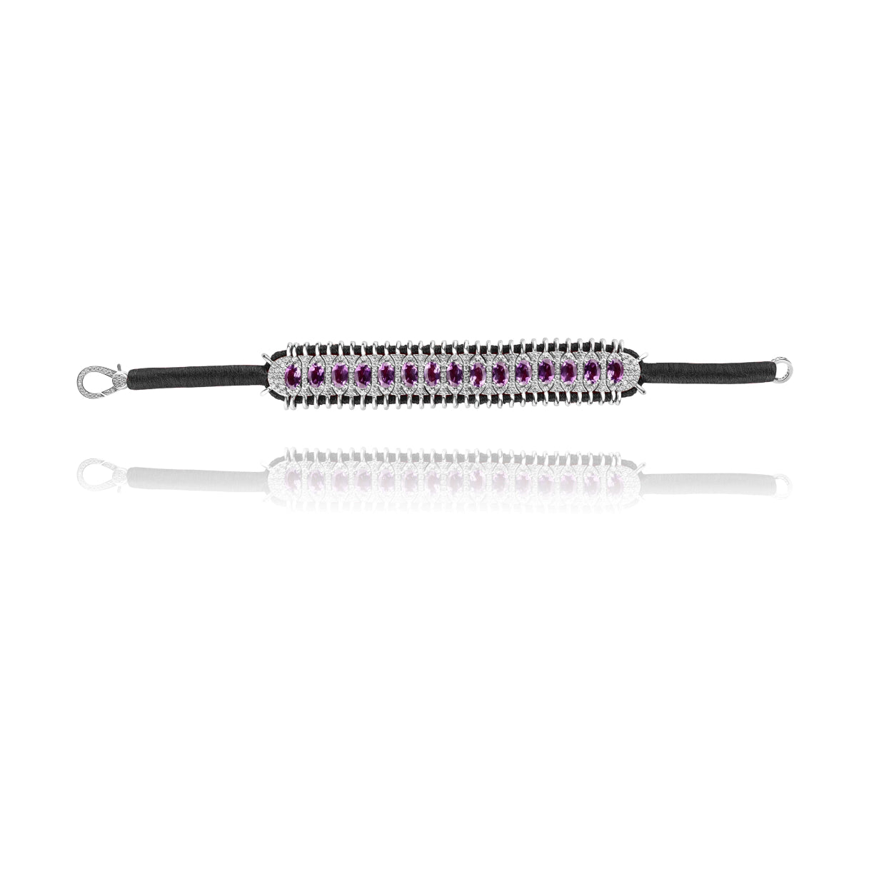 Santos Black bracelet - Amethyst