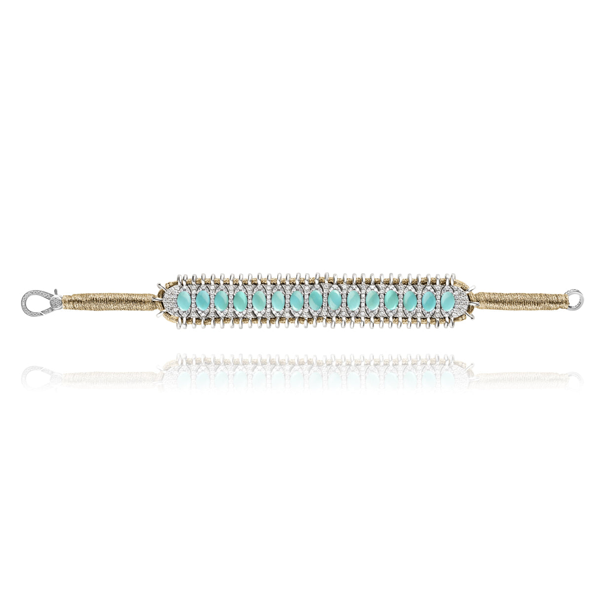 Santos Brass bracelet - Turquoise