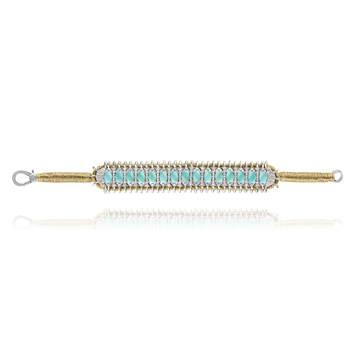 Santos Gold bracelet - Turquoise
