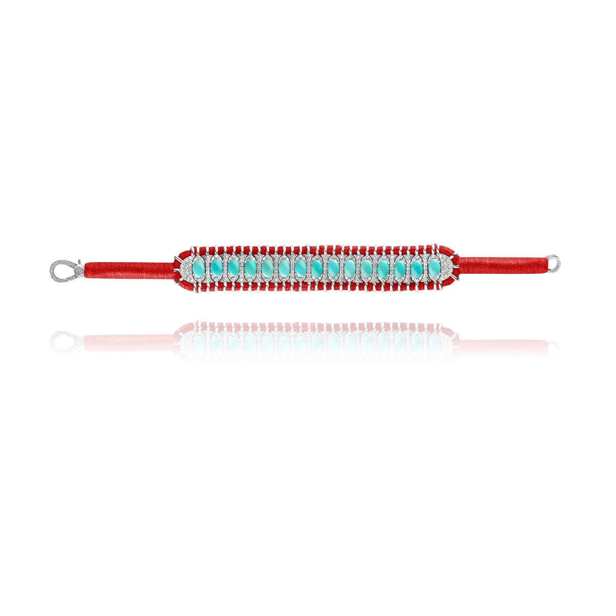 Santos Red bracelet - Turquoise