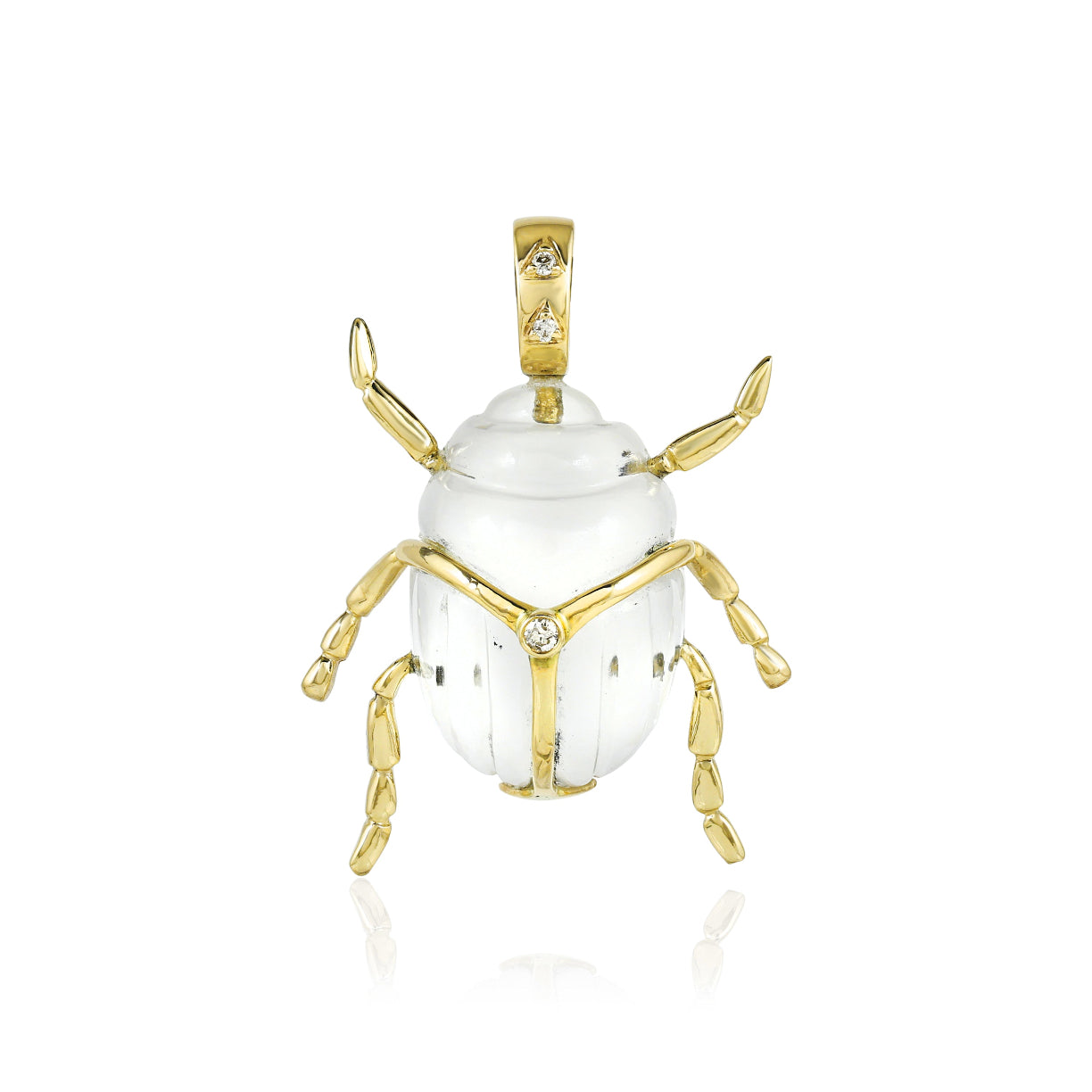 Pendentif Scarab Cristal