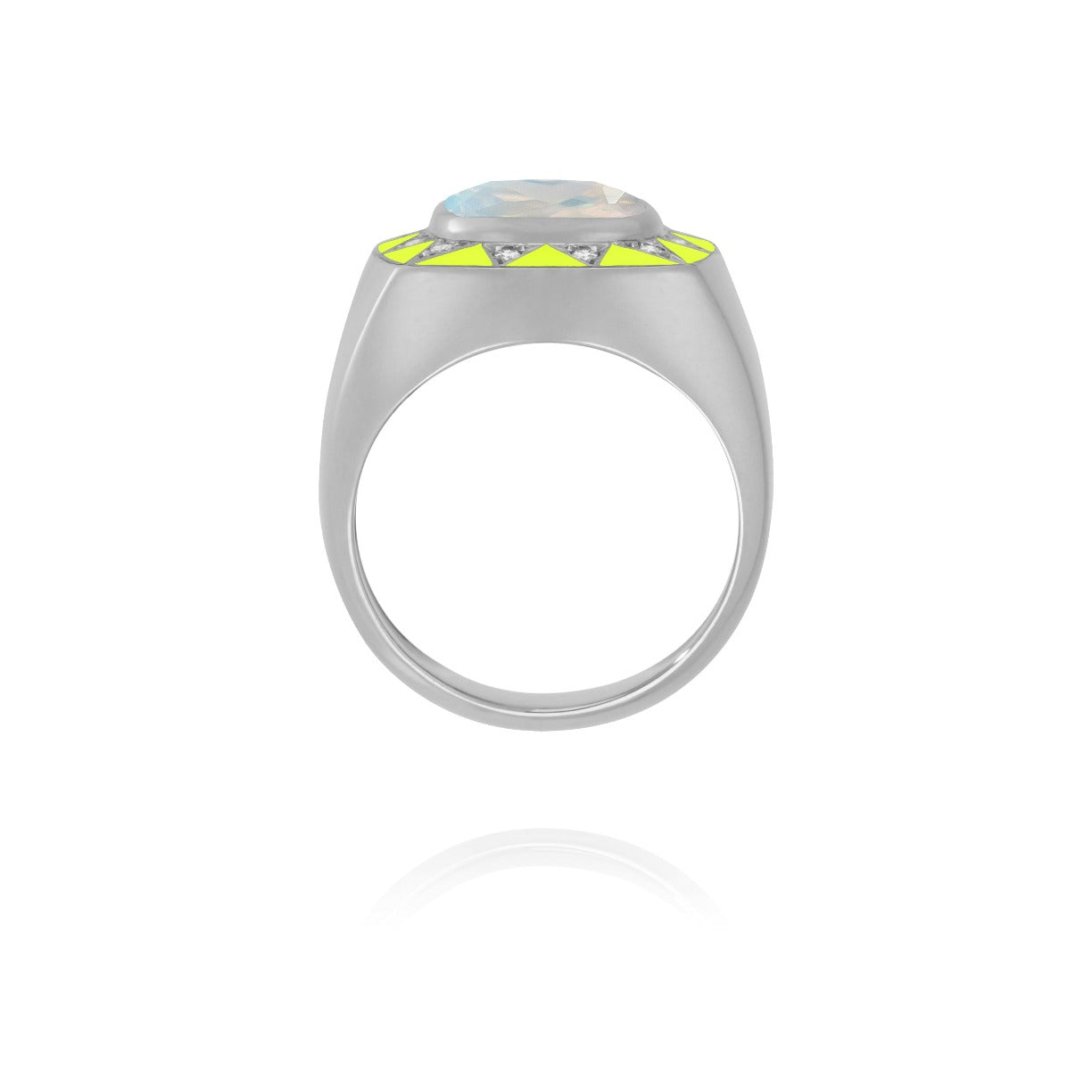 Bague Stella jaune fluo