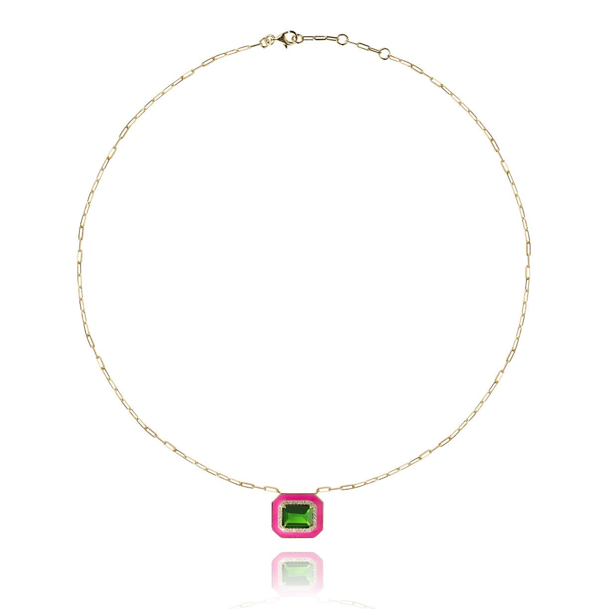 collier sunny rose fluo