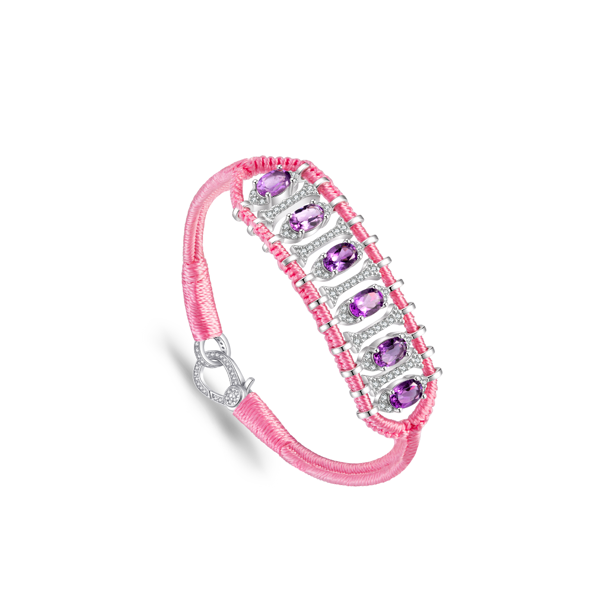 Teresina Barbie pink bracelet - Amethyst