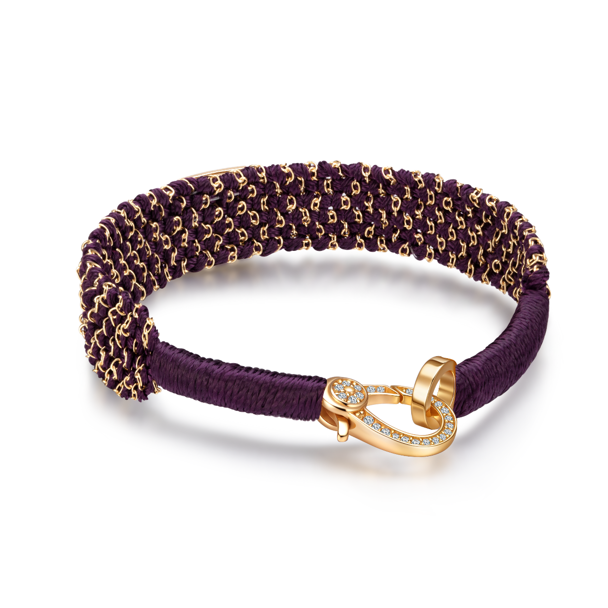 bracelet vicky aubergine - cristal